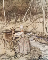 Brüderchen und Schwesterchen, aus Brüderchen & Schwesterchen und andere Märchen der Brüder Grimm, veröffentlicht 1917